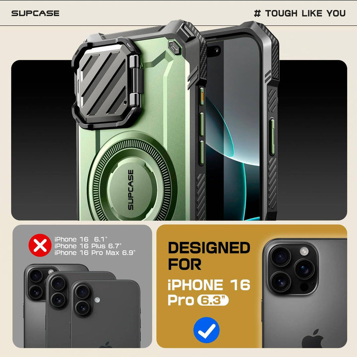 SUPCASE iPhone 16 Pro Rugged Kickstand Case - DOKUTRONIX