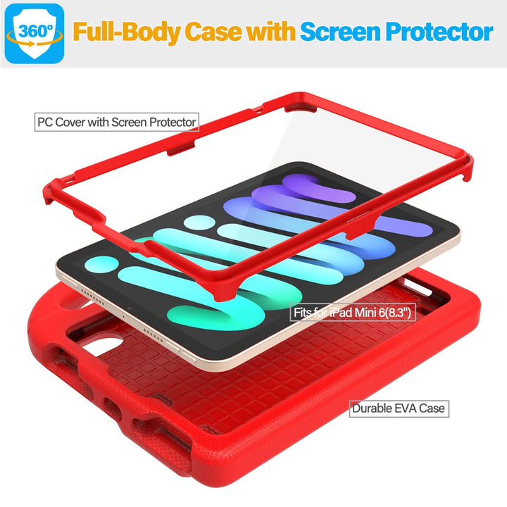 SUPLIK Kids iPad Mini 6/7 Durable Case & Stand - DOKUTRONIX