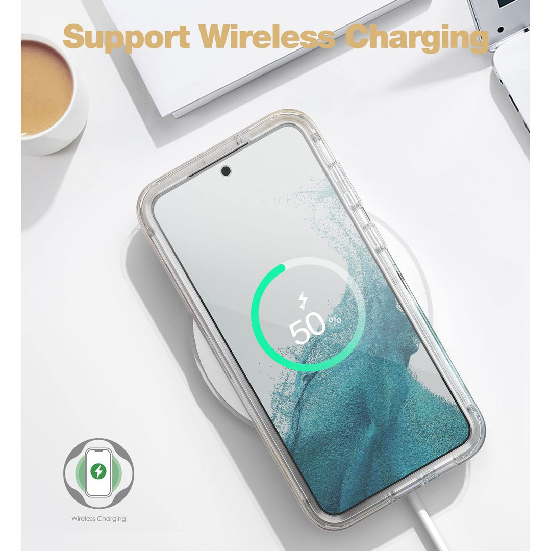 Suritch Rose Marble Rugged Case for Galaxy S23 Plus - DOKUTRONIX