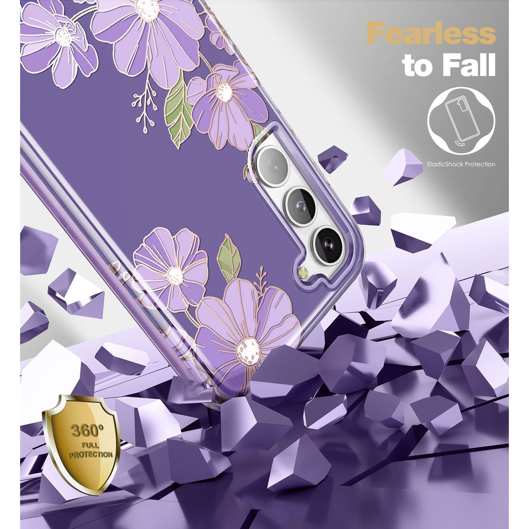 Suritch Rose Marble Rugged Case for Galaxy S23 Plus - DOKUTRONIX