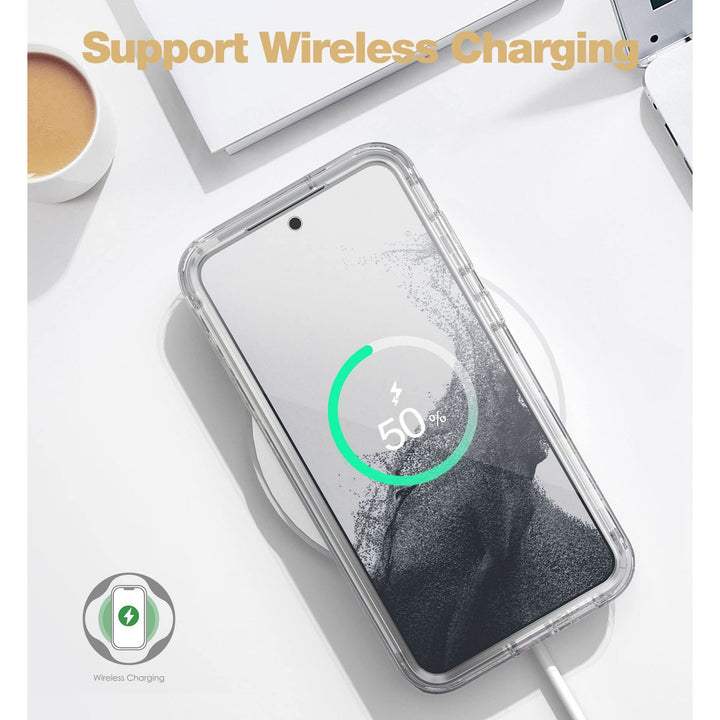 Suritch Rose Marble Rugged Case for Galaxy S23 Plus - DOKUTRONIX