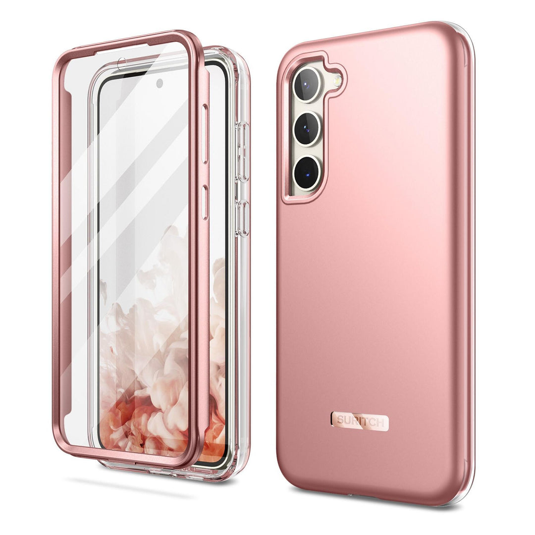 Suritch Rose Marble Rugged Case for Galaxy S23 Plus - DOKUTRONIX