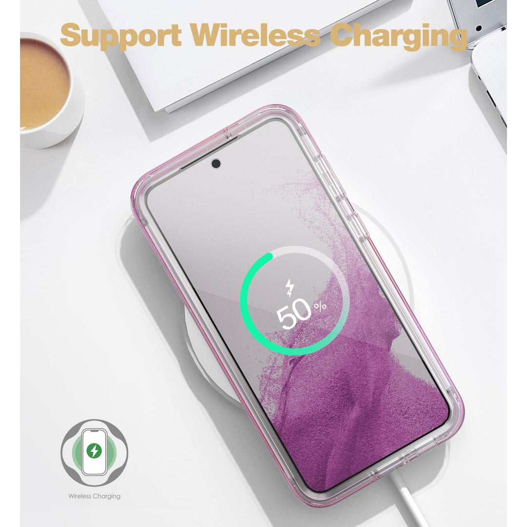 Suritch Rose Marble Rugged Case for Galaxy S23 Plus - DOKUTRONIX