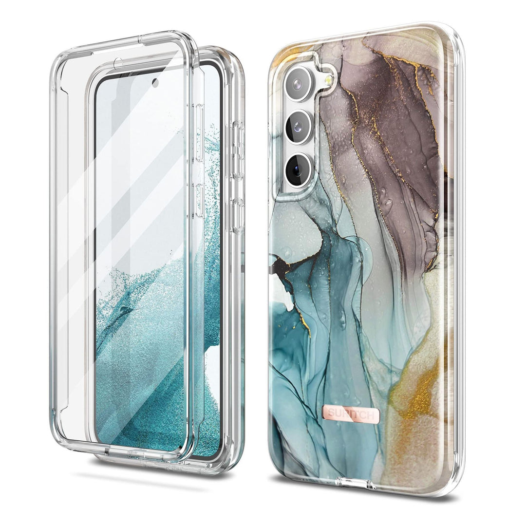 Suritch Rose Marble Rugged Case for Galaxy S23 Plus - DOKUTRONIX