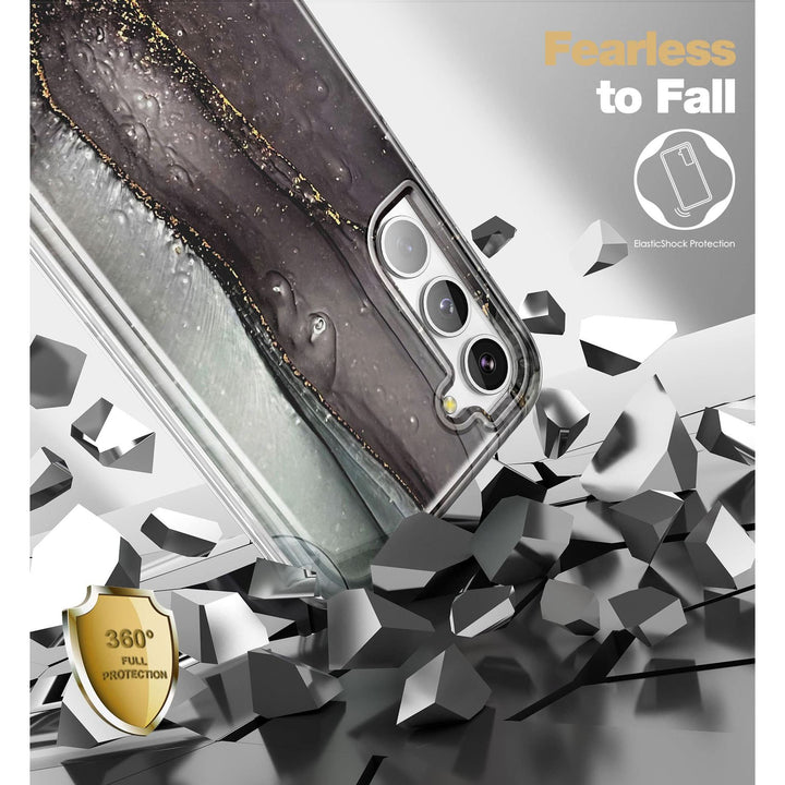 Suritch Rose Marble Rugged Case for Galaxy S23 Plus - DOKUTRONIX