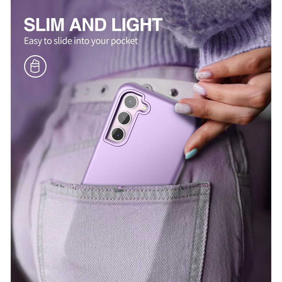 Suritch Rose Marble Rugged Case for Galaxy S23 Plus - DOKUTRONIX