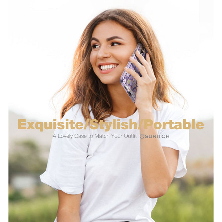 Suritch Rose Marble Rugged Case for Galaxy S23 Plus - DOKUTRONIX