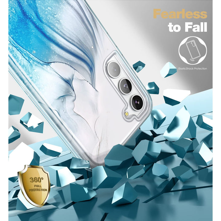 Suritch Rose Marble Rugged Case for Galaxy S23 Plus - DOKUTRONIX