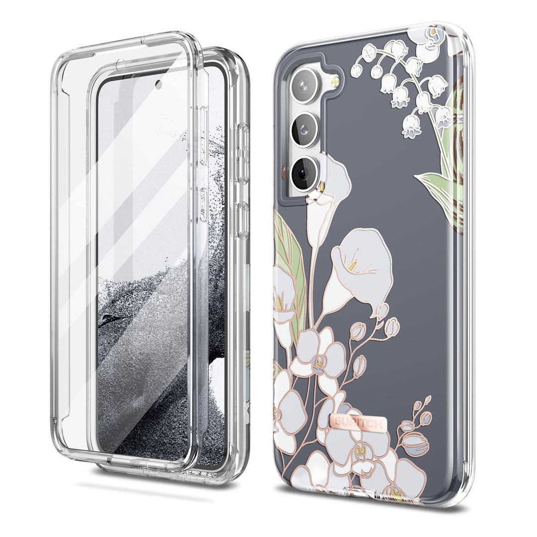 Suritch Rose Marble Rugged Case for Galaxy S23 Plus - DOKUTRONIX