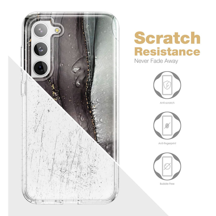 Suritch Rose Marble Rugged Case for Galaxy S23 Plus - DOKUTRONIX