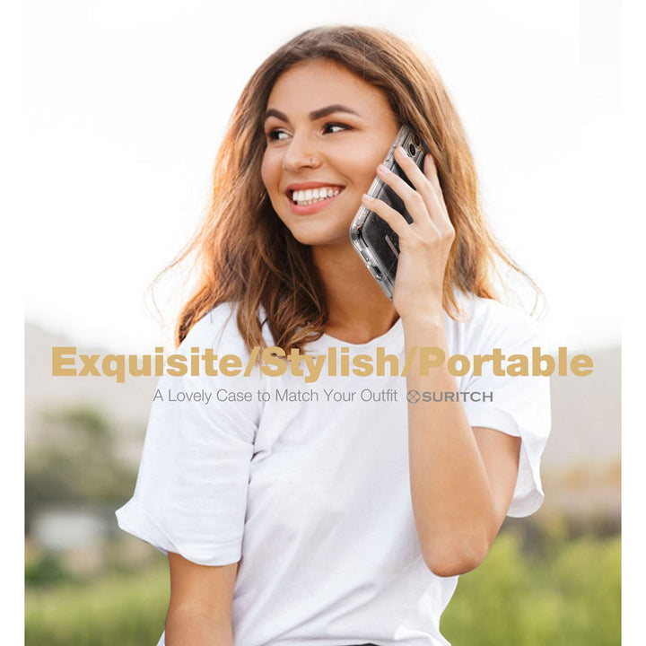 Suritch Rose Marble Rugged Case for Galaxy S23 Plus - DOKUTRONIX