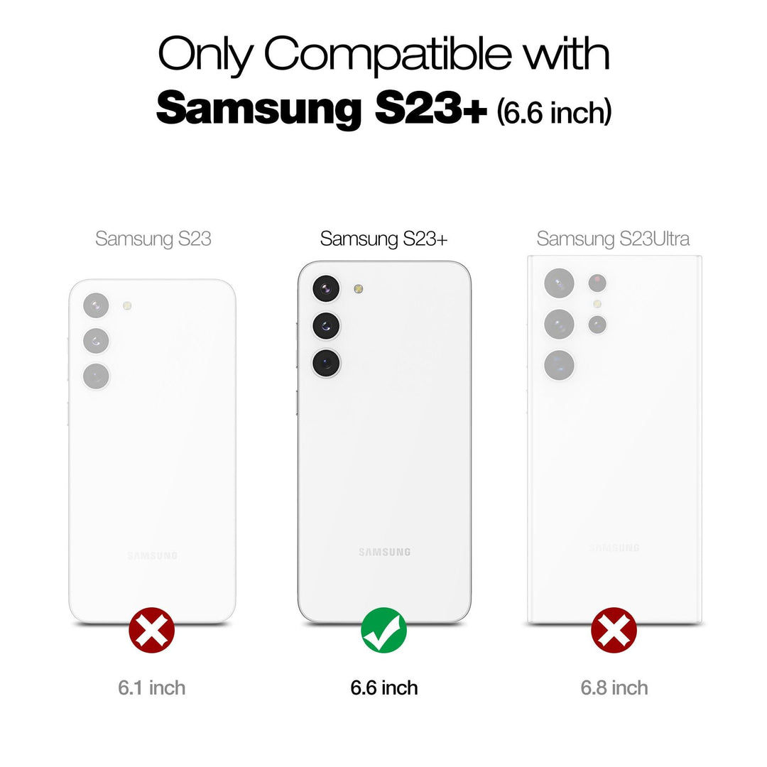 Suritch Rose Marble Rugged Case for Galaxy S23 Plus - DOKUTRONIX