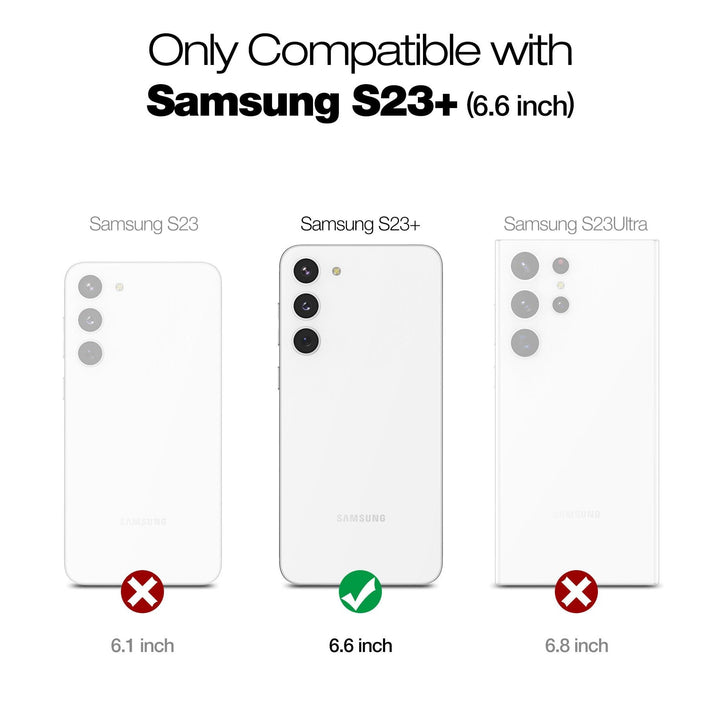 Suritch Rose Marble Rugged Case for Galaxy S23 Plus - DOKUTRONIX