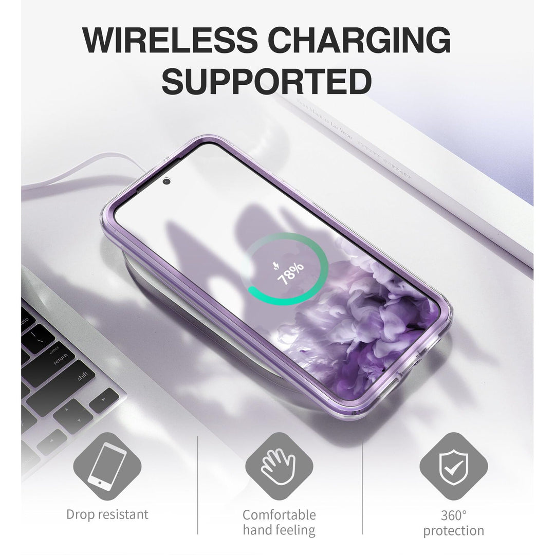 Suritch Rose Marble Rugged Case for Galaxy S23 Plus - DOKUTRONIX