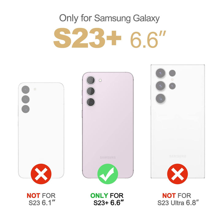 Suritch Rose Marble Rugged Case for Galaxy S23 Plus - DOKUTRONIX