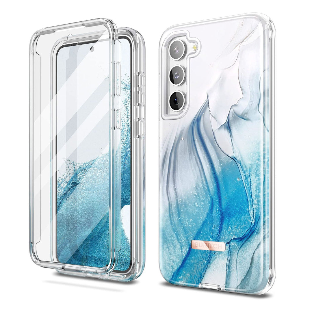 Suritch Rose Marble Rugged Case for Galaxy S23 Plus - DOKUTRONIX