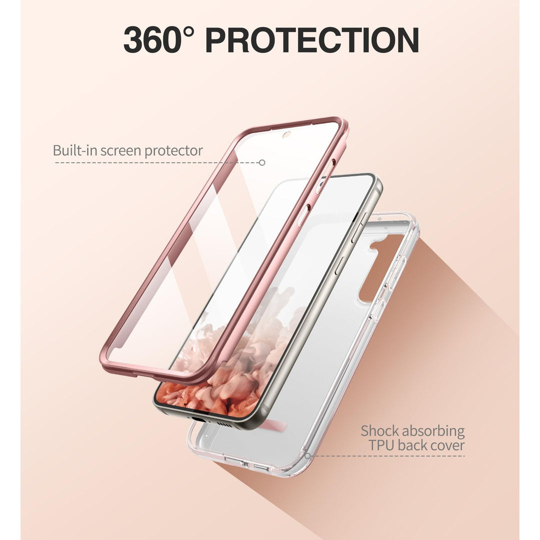 Suritch Rose Marble Rugged Case for Galaxy S23 Plus - DOKUTRONIX