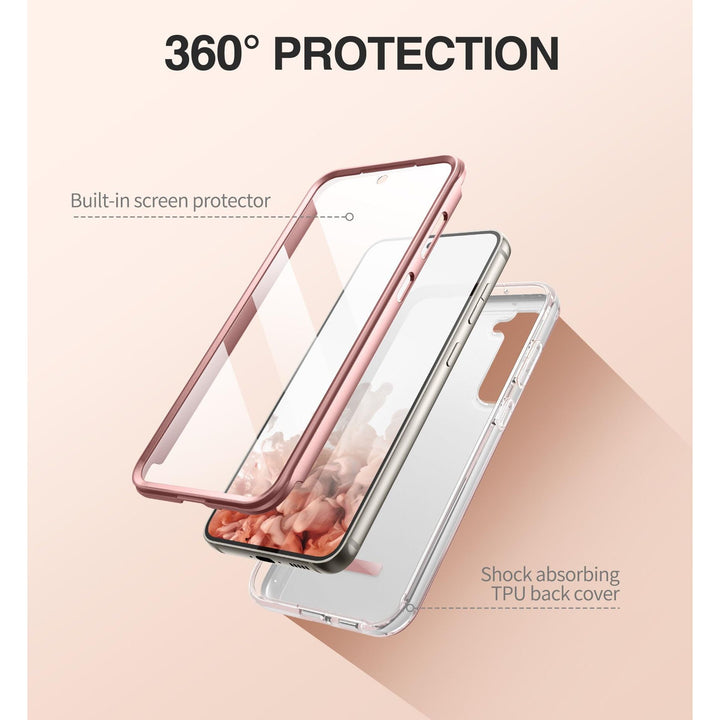 Suritch Rose Marble Rugged Case for Galaxy S23 Plus - DOKUTRONIX