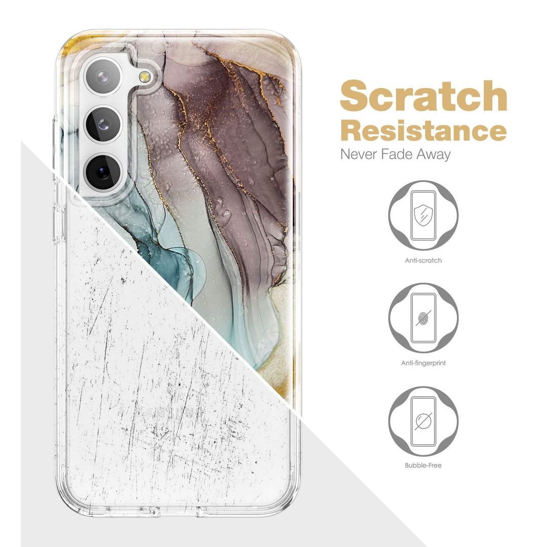 Suritch Rose Marble Rugged Case for Galaxy S23 Plus - DOKUTRONIX