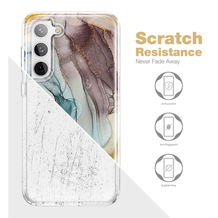 Suritch Rose Marble Rugged Case for Galaxy S23 Plus - DOKUTRONIX