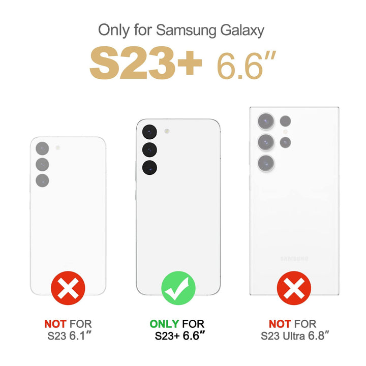 Suritch Rose Marble Rugged Case for Galaxy S23 Plus - DOKUTRONIX