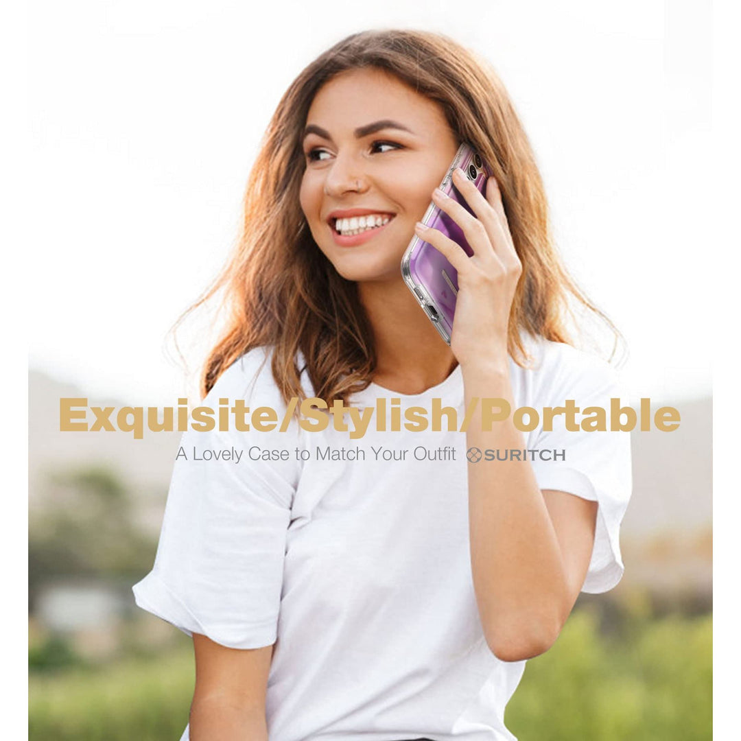 Suritch Rose Marble Rugged Case for Galaxy S23 Plus - DOKUTRONIX