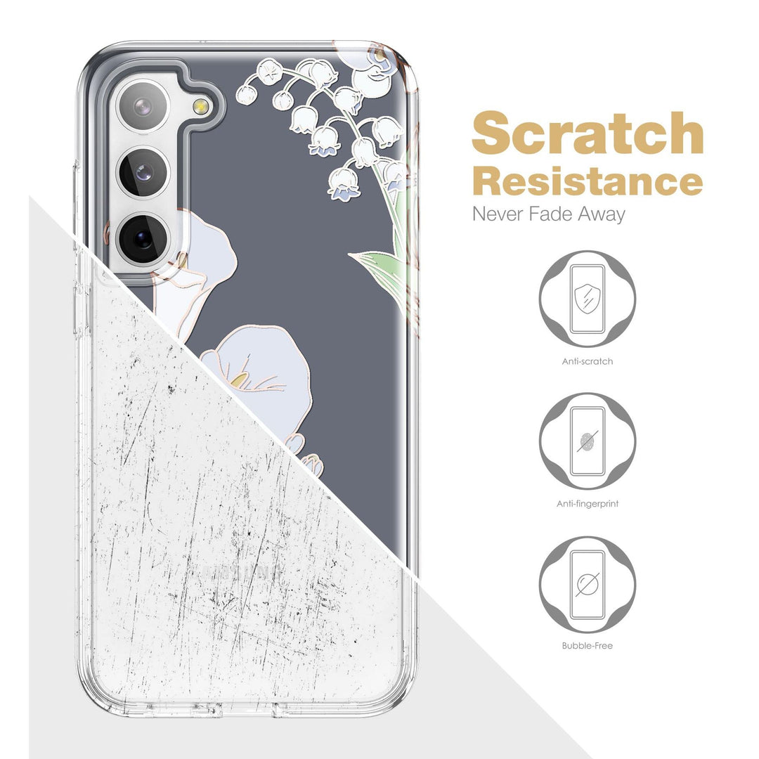 Suritch Rose Marble Rugged Case for Galaxy S23 Plus - DOKUTRONIX