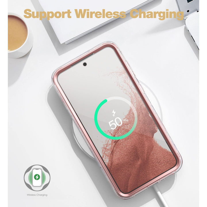 Suritch Rose Marble Rugged Case for Galaxy S23 Plus - DOKUTRONIX