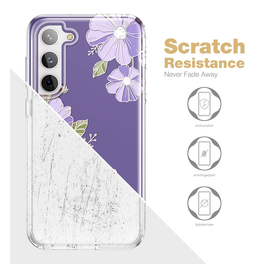 Suritch Rose Marble Rugged Case for Galaxy S23 Plus - DOKUTRONIX