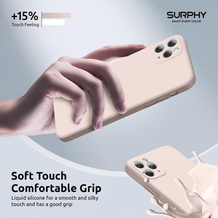 SURPHY Slim Pink iPhone 11 Pro Max Case with Camera Guard - DOKUTRONIX