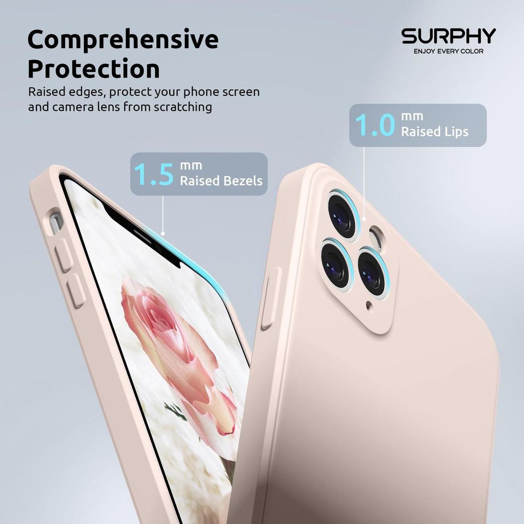 SURPHY Slim Pink iPhone 11 Pro Max Case with Camera Guard - DOKUTRONIX