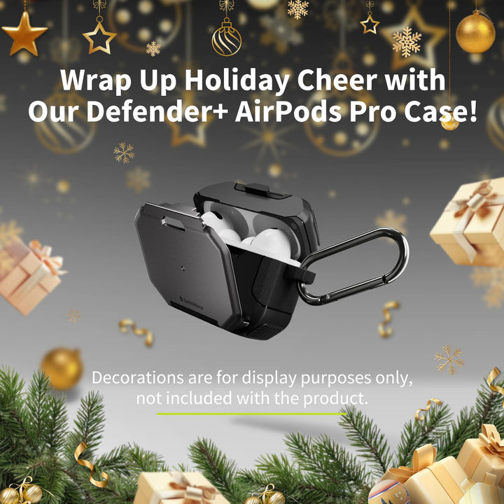 Defender+ AirPods Pro Locking Case - Shockproof Stand - DOKUTRONIX