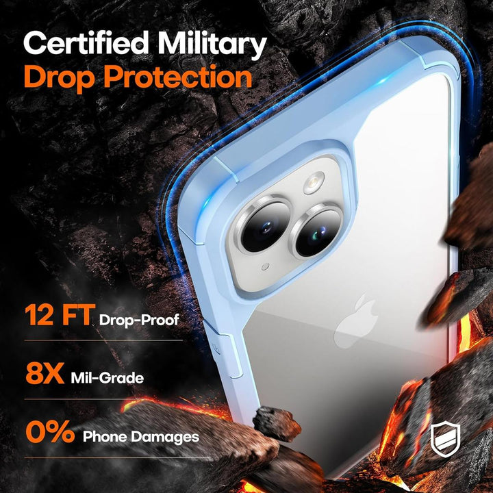 TAURI 5-in-1 Clear Case Bundle for iPhone 15 - DOKUTRONIX