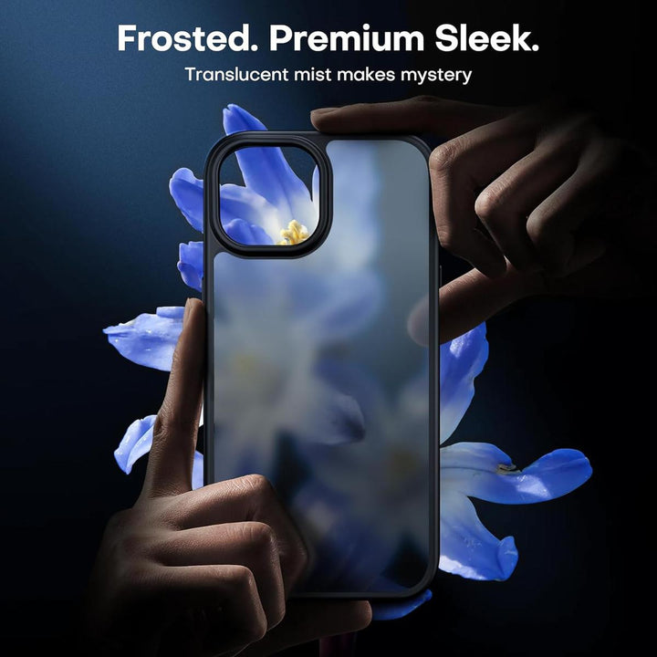 Tauri 5-in-1 Frosted Black Case for iPhone 15 - DOKUTRONIX