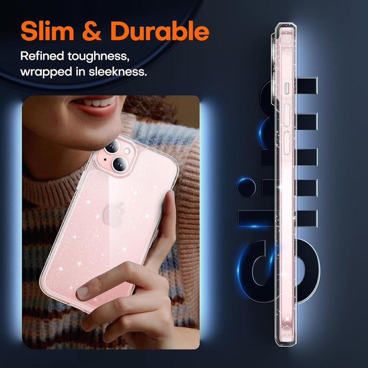 GlitterShield 5-in-1 Case Bundle for iPhone 15 - DOKUTRONIX