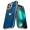 Royal Blue Heart Bling Case for iPhone 13 Pro Max