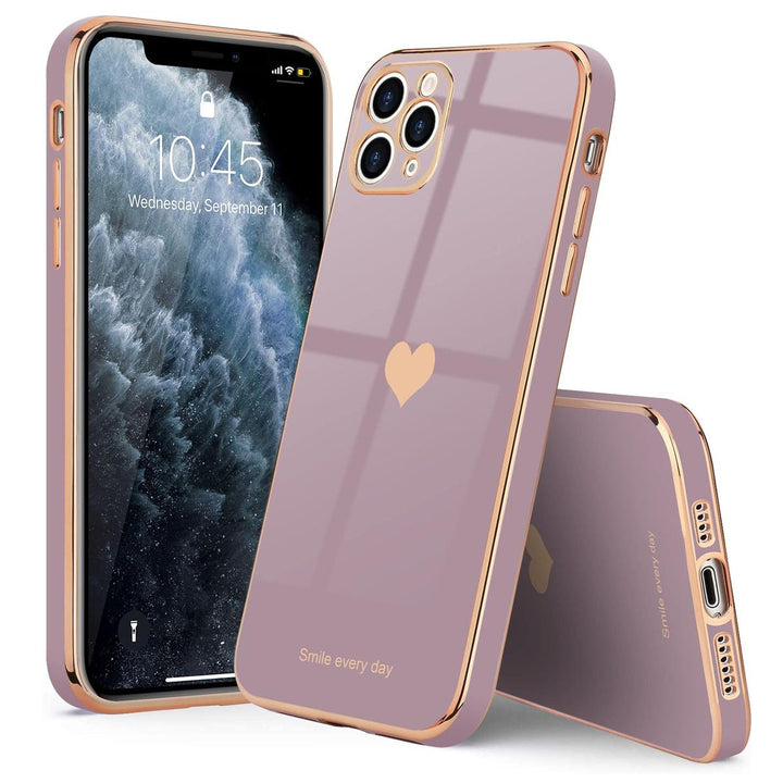 HeartBling Lavender iPhone 11 Pro Max Case - DOKUTRONIX
