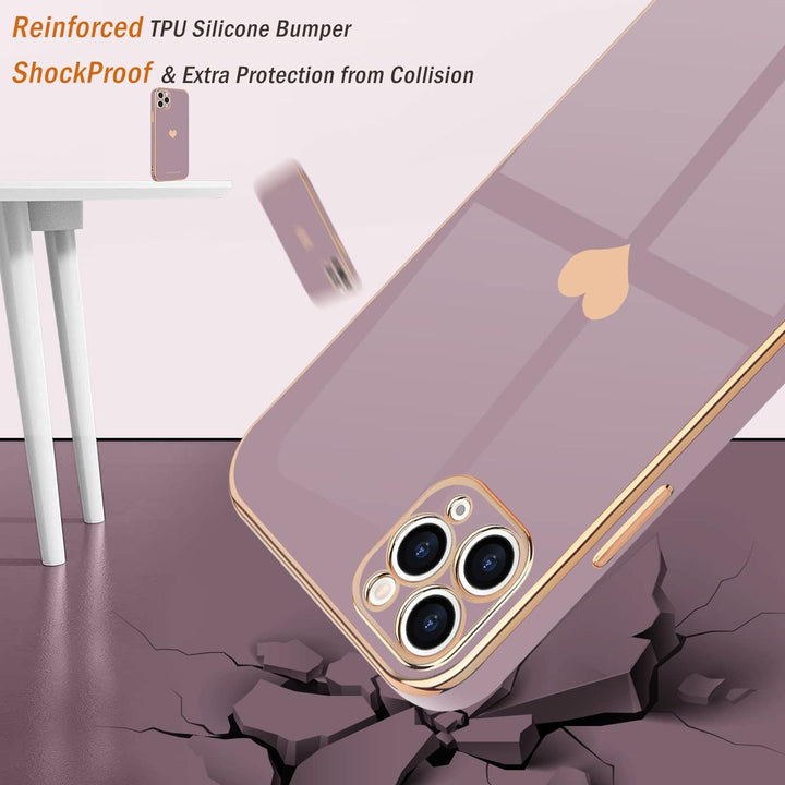 HeartBling Lavender iPhone 11 Pro Max Case - DOKUTRONIX