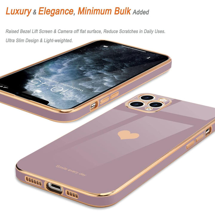 HeartBling Lavender iPhone 11 Pro Max Case - DOKUTRONIX