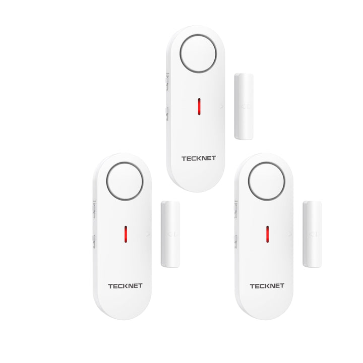 TECKNET Door Alarms for Kids Safety, Window Alarm Pool Alarms Door Alarm for Home Security, 2-in-1 Alarm & Chime, 3-Level Volume Control, Wireless Alarm for House Hotel Cars Sheds Caravans (3 Pack) - DOKUTRONIX