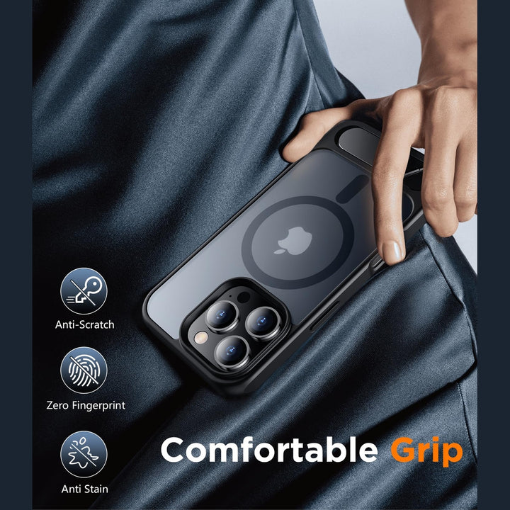 Temdan iPhone 16 Pro Max Matte Case with Kickstand - DOKUTRONIX