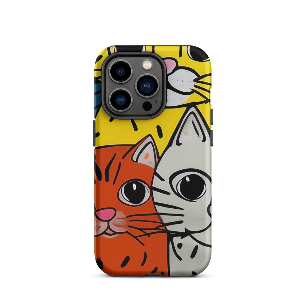 Triple Cat Armor iPhone Case - DOKUTRONIX