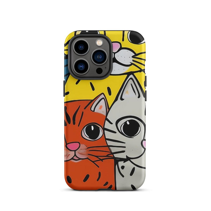 Triple Cat Armor iPhone Case - DOKUTRONIX