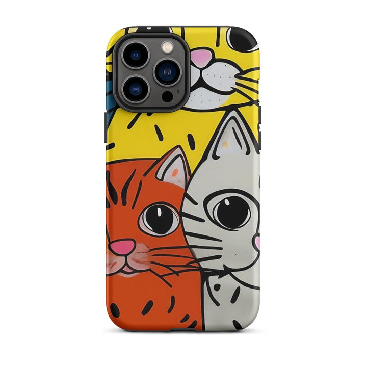 Triple Cat Armor iPhone Case - DOKUTRONIX