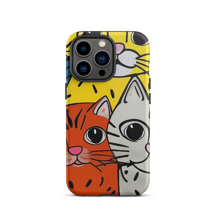 Triple Cat Armor iPhone Case - DOKUTRONIX