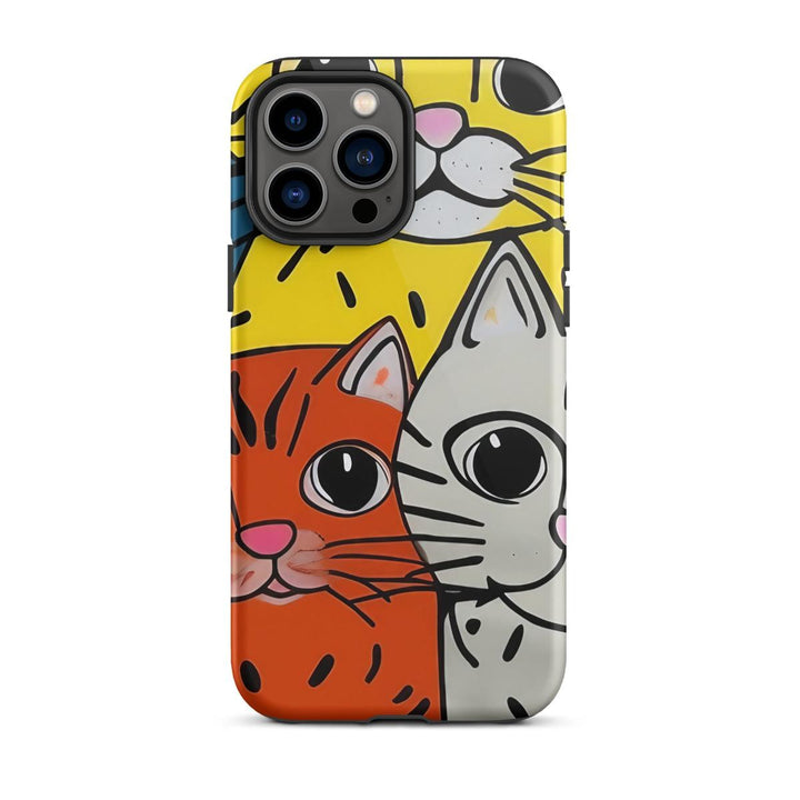 Triple Cat Armor iPhone Case - DOKUTRONIX