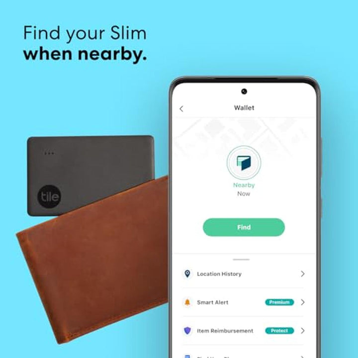 Tile Slim Tracker: Wallet & Item Locator, 250ft Range - DOKUTRONIX