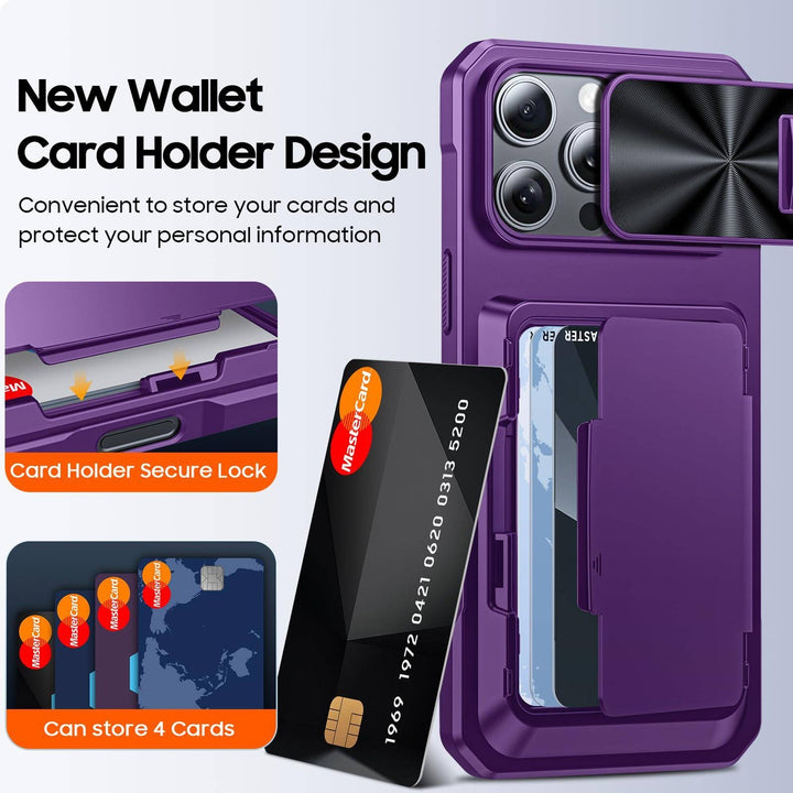 Titanium Shield Wallet for iPhone 16 - DOKUTRONIX