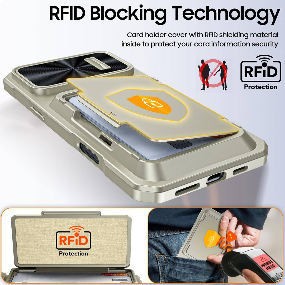 Titanium Shield Wallet for iPhone 16 - DOKUTRONIX