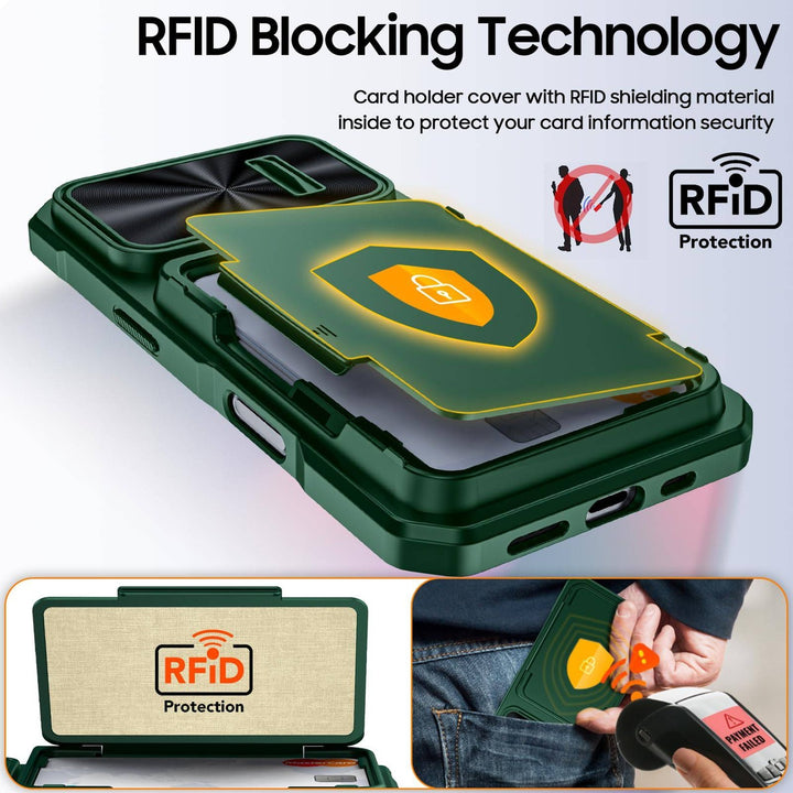 Titanium Shield Wallet for iPhone 16 - DOKUTRONIX